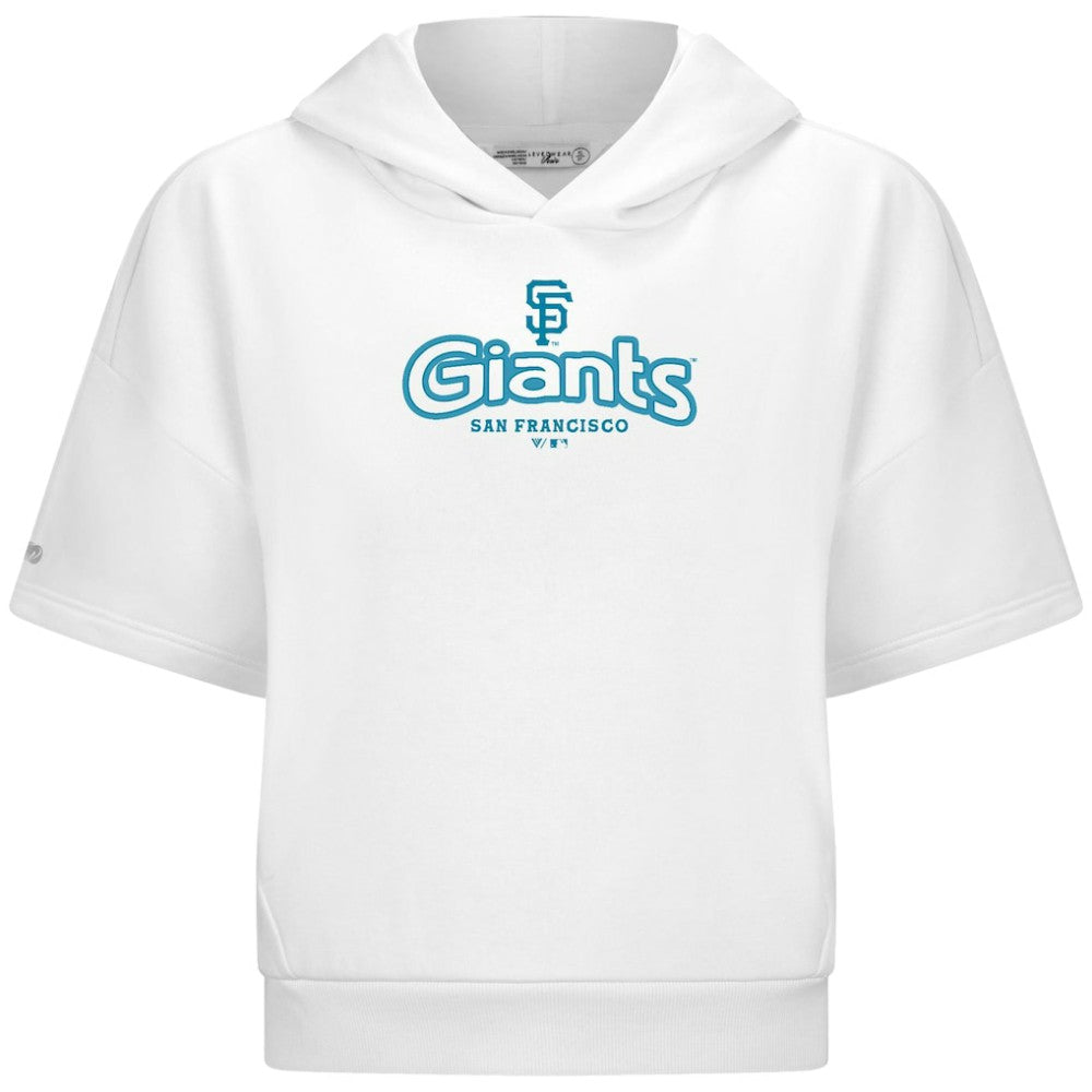 San Francisco Giants Levelwear Women's Amber Short Sleeve Cornerstone Hoodie Clearance