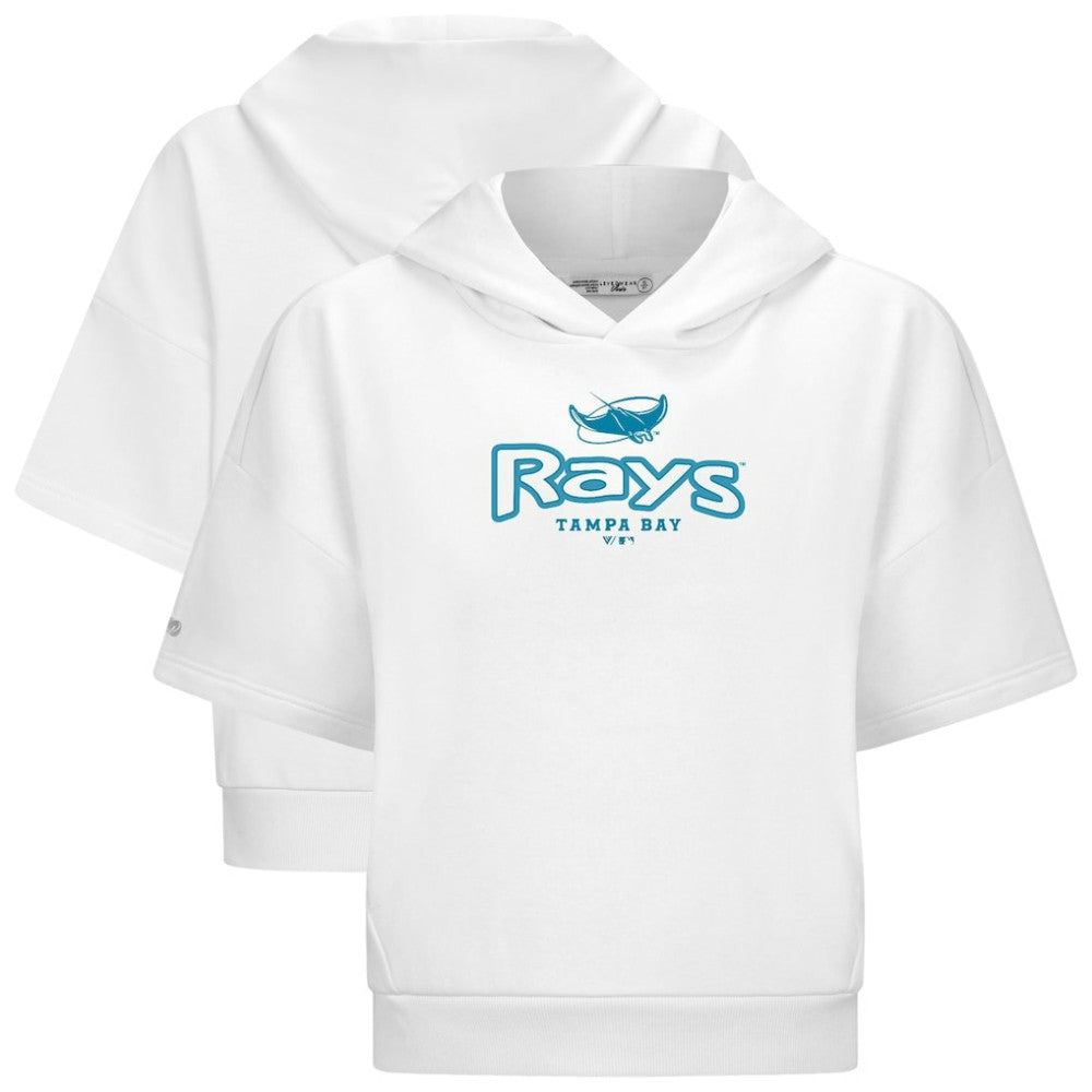 Tampa Bay Rays Levelwear Women's Amber Short Sleeve Cornerstone Hoodie Near Me