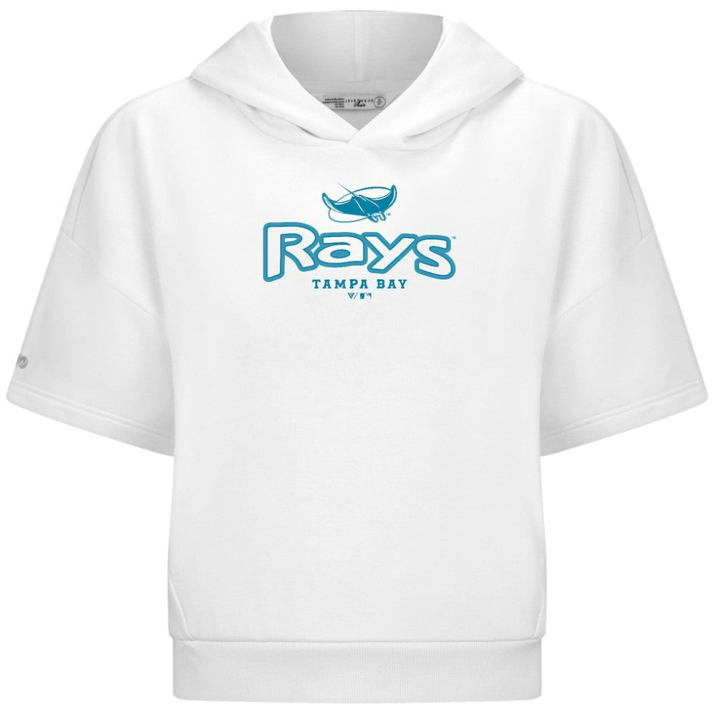 Tampa Bay Rays Levelwear Women's Amber Short Sleeve Cornerstone Hoodie Near Me