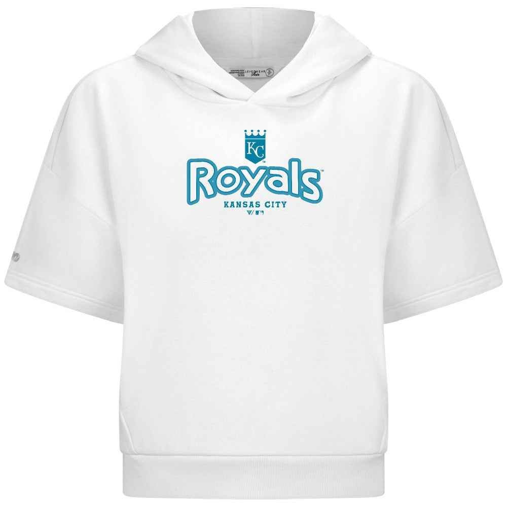 Kansas City Royals Levelwear Women's Amber Short Sleeve Cornerstone Hoodie for sale