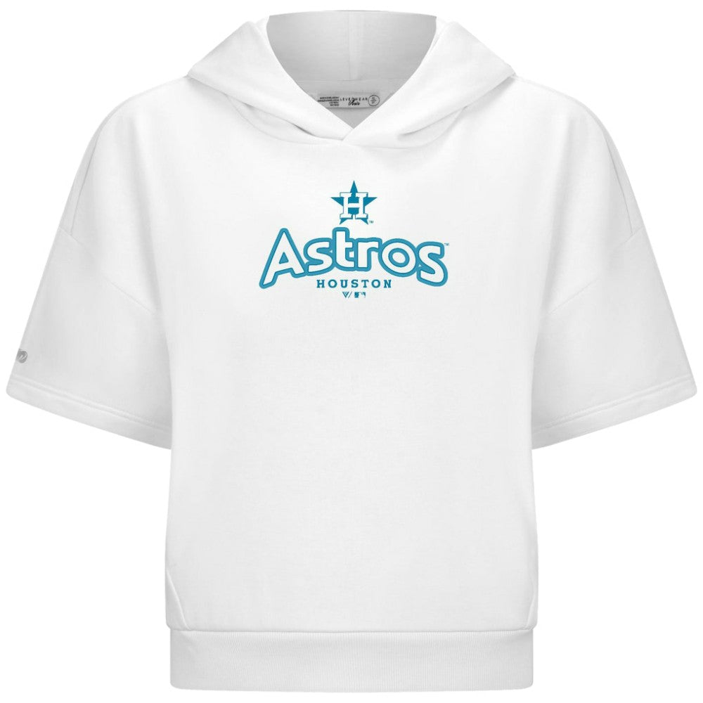 Houston Astros Levelwear Women's Amber Short Sleeve Cornerstone Hoodie Sale