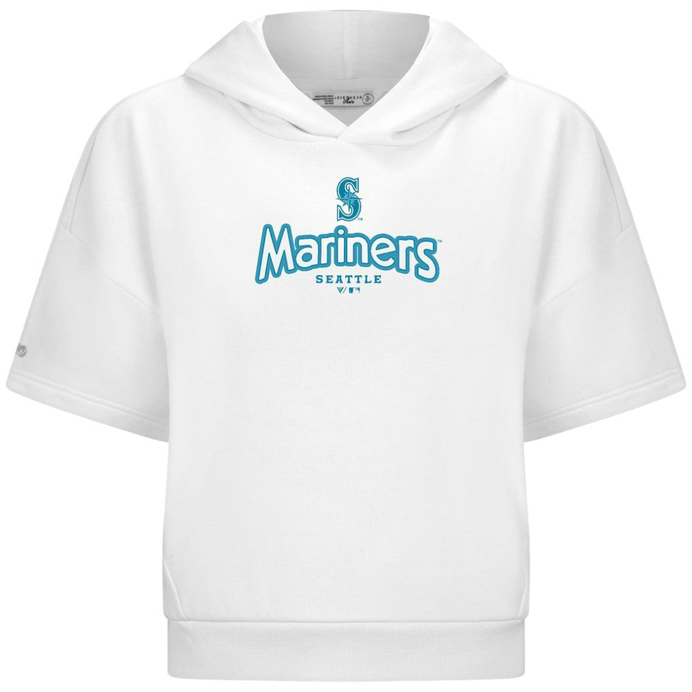Seattle Mariners Levelwear Women's Amber Short Sleeve Cornerstone Hoodie Online