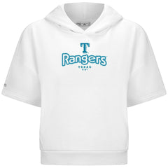 Texas Rangers Levelwear Women's Amber Short Sleeve Cornerstone Hoodie for sale