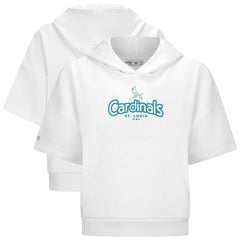 St. Louis Cardinals Levelwear Women's Amber Short Sleeve Cornerstone Hoodie Clearance
