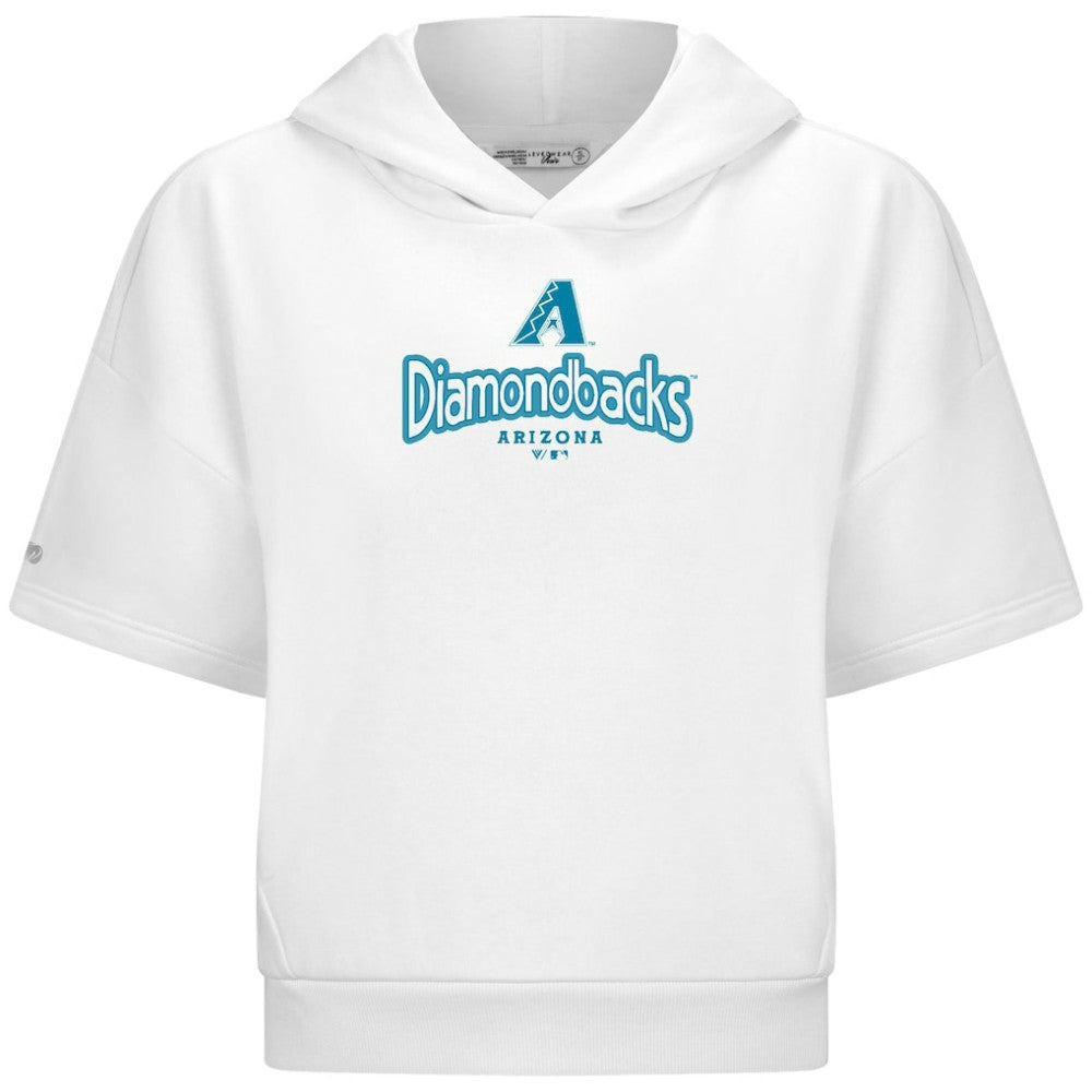 Arizona Diamondbacks Levelwear Women's Amber Short Sleeve Cornerstone Hoodie Lifestyle