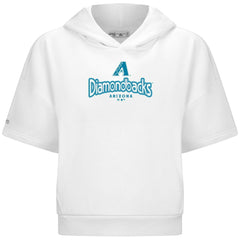 Arizona Diamondbacks Levelwear Women's Amber Short Sleeve Cornerstone Hoodie Lifestyle