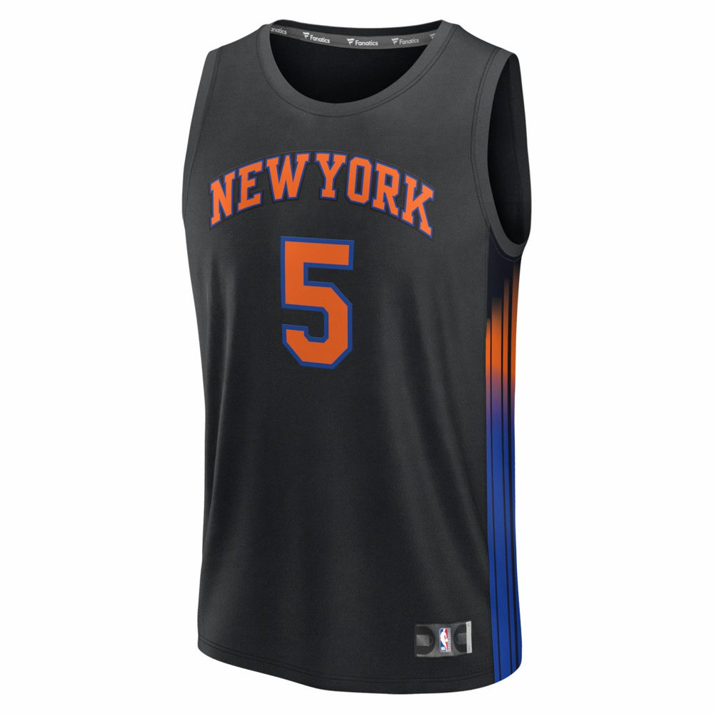 Fanatics - Jose Alvarado New York Knicks Fast Break Replica Jersey - Black - Statement Edition