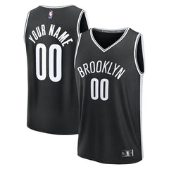 Fanatics - Brooklyn Nets Fast Break Custom Jersey - Icon Edition - Black