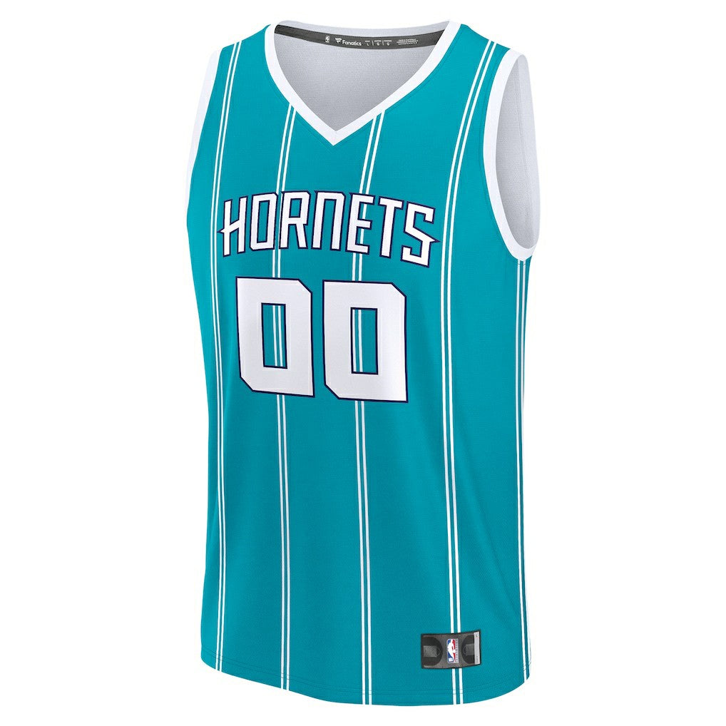 Fanatics - Charlotte Hornets Fast Break Custom Jersey - Icon Edition - Teal