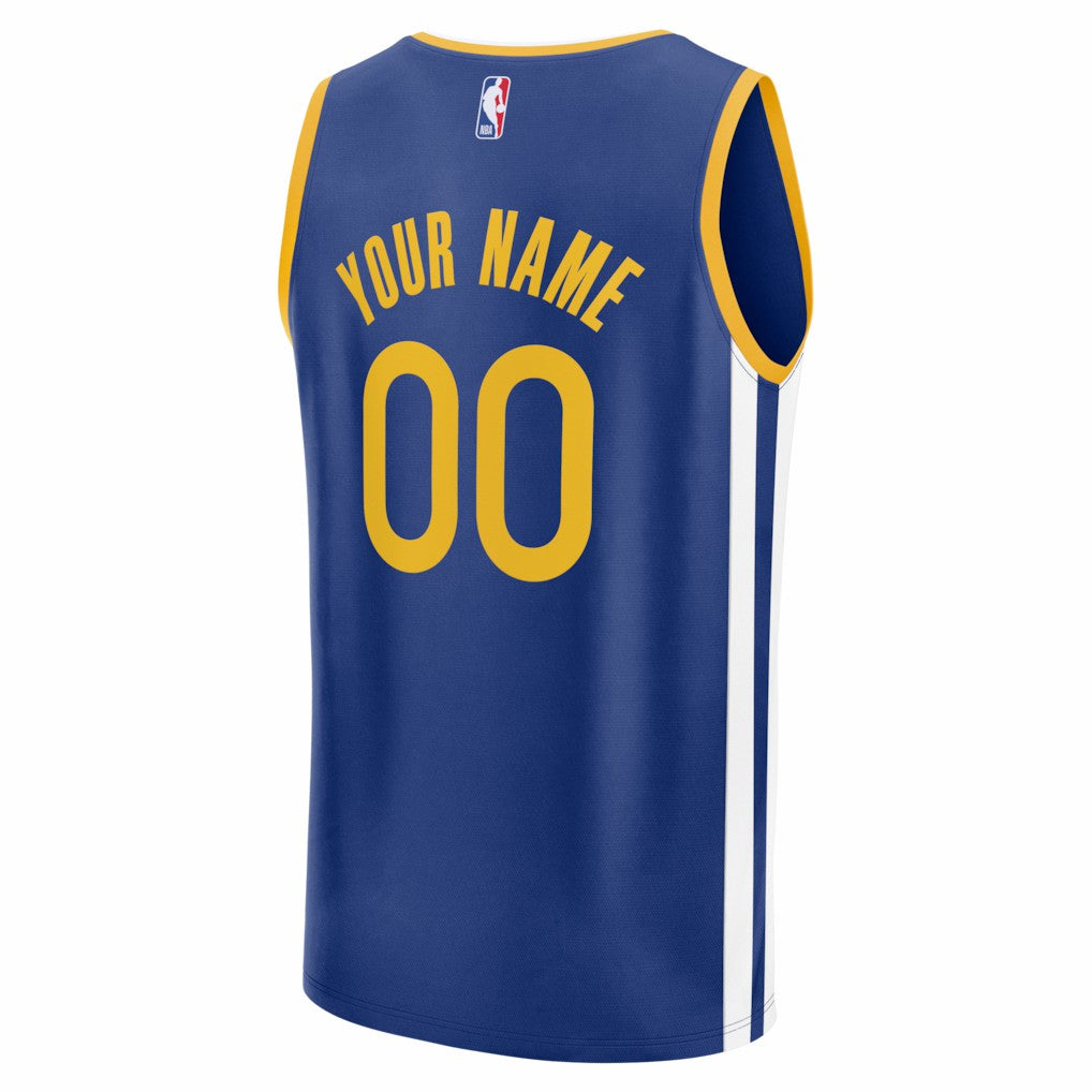 Fanatics - Golden State Warriors Fast Break Custom Jersey - Icon Editi- Royal