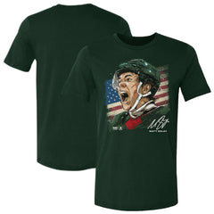 Matthew Boldy US Men's Hockey 500 Level Flag T-Shirt Green