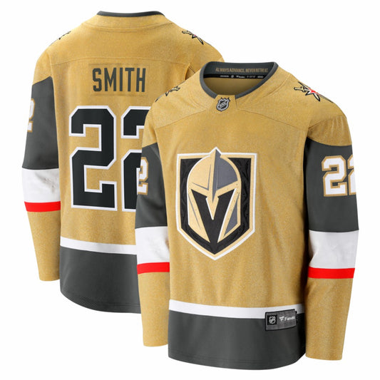Cole Smith Vegas Golden Knights Fanatics Home Breakaway Jersey - Gold | NHL Jerseys