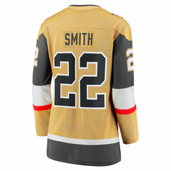 Cole Smith Vegas Golden Knights Fanatics Women's Home Breakaway Jersey Gold