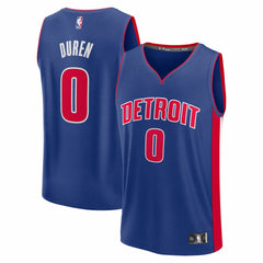 Fanatics - Jalen Duren Detroit Pistons Fast Break Replica Jersey - Icon Editi- Blue
