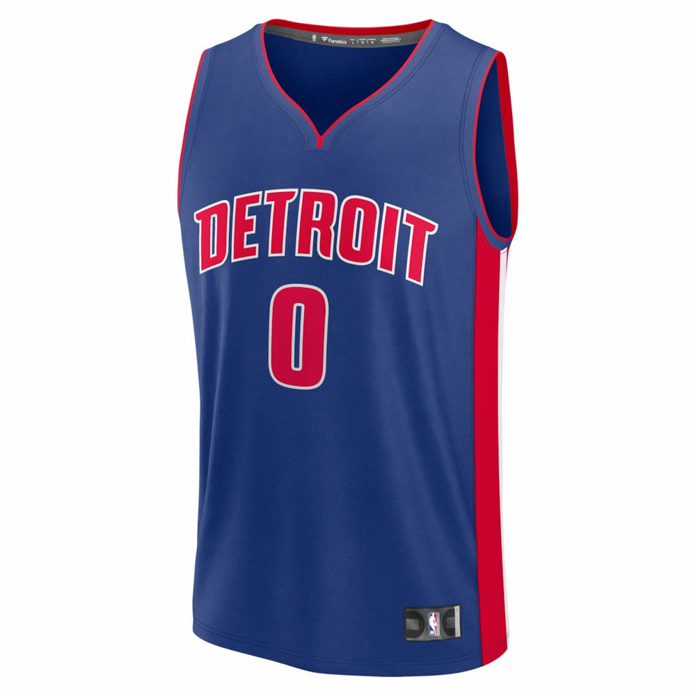 Fanatics - Jalen Duren Detroit Pistons Fast Break Replica Jersey - Icon Editi- Blue