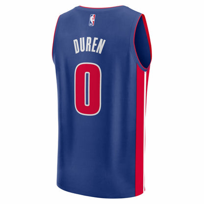 Jalen Duren Detroit Pistons Fast Break Replica Jersey sale - Icon Editi- Blue | NBA Jerseys