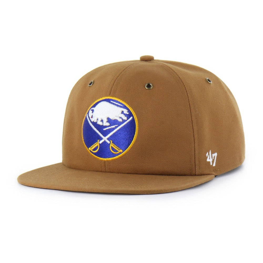 Buffalo Sabres - Carhartt x '47 Captain Snapback Hat Tan