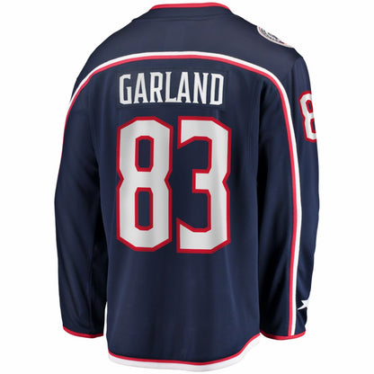 Conor Garland Columbus Blue Jackets Fanatics Home Breakaway Jersey - Navy | NHL Jerseys