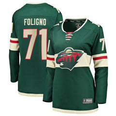 Nick Foligno Minnesota Wild - Fanatics Women's Home Breakaway Jersey Green
