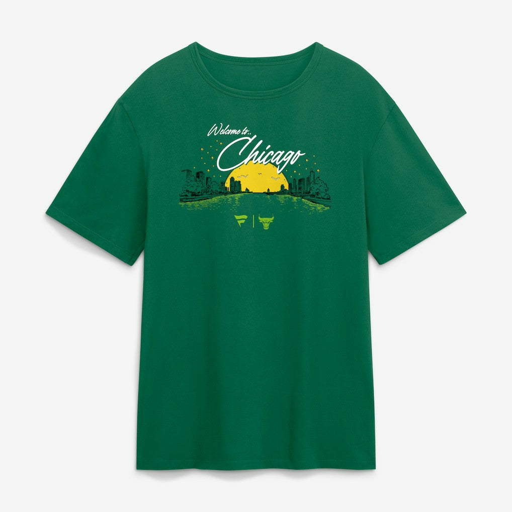 NBA - Chicago Bulls St. Patrick's Day Green River T-Shirt - Green