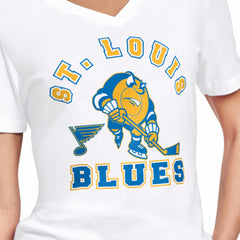 St. Louis Blues - Starter Women's Tough Puck T-Shirt White
