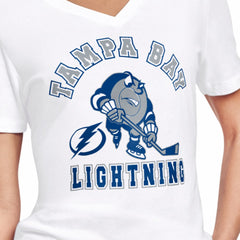 Tampa Bay Lightning - Starter Women's Tough Puck T-Shirt White