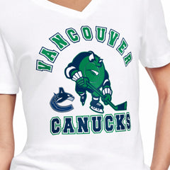 Vancouver Canucks - Starter Women's Tough Puck T-Shirt White