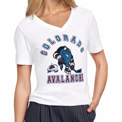 Colorado Avalanche - Starter Women's Tough Puck T-Shirt White