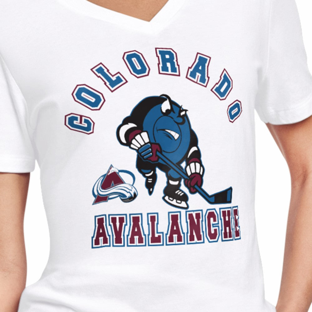 Colorado Avalanche - Starter Women's Tough Puck T-Shirt White