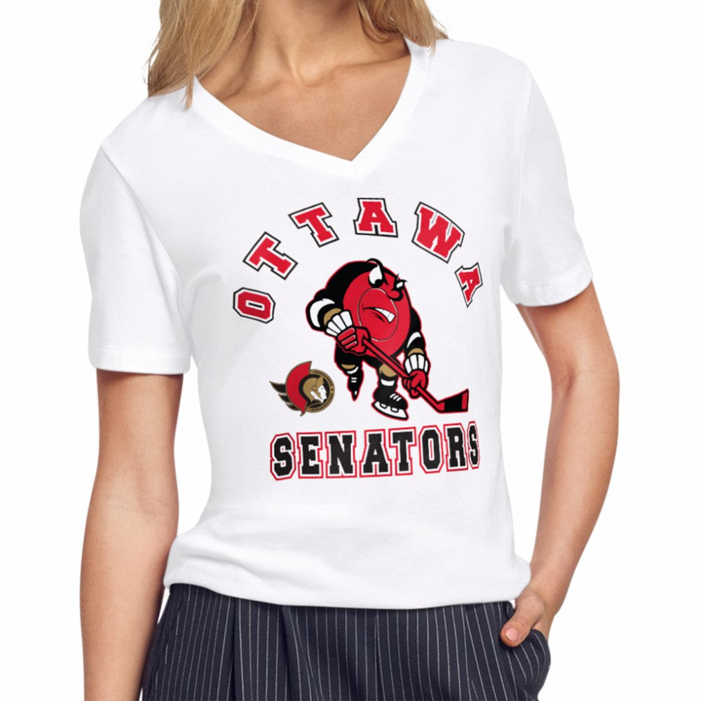 Ottawa Senators - Starter Women's Tough Puck T-Shirt White