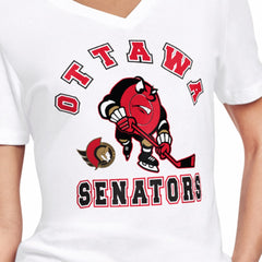 Ottawa Senators - Starter Women's Tough Puck T-Shirt White