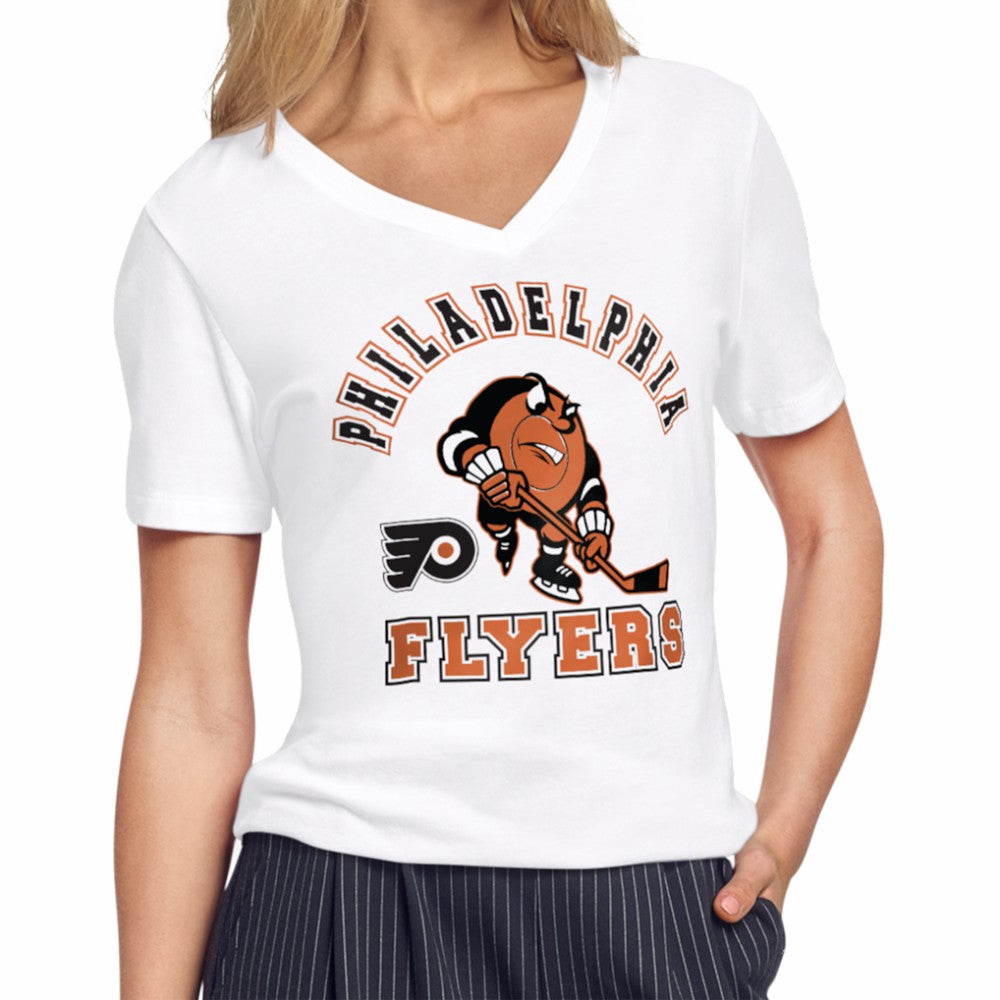 Philadelphia Flyers - Starter Women's Tough Puck T-Shirt White