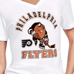 Philadelphia Flyers - Starter Women's Tough Puck T-Shirt White