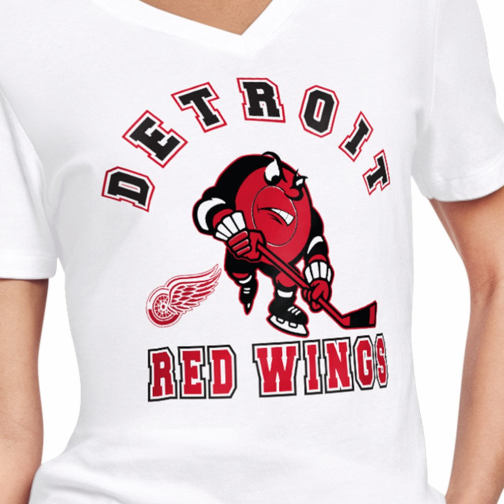 Detroit Red Wings - Starter Women's Tough Puck T-Shirt White