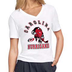 Carolina Hurricanes - Starter Women's Tough Puck T-Shirt White