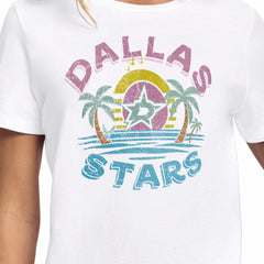 Dallas Stars - Starter Women's Tonal Beach T-Shirt White