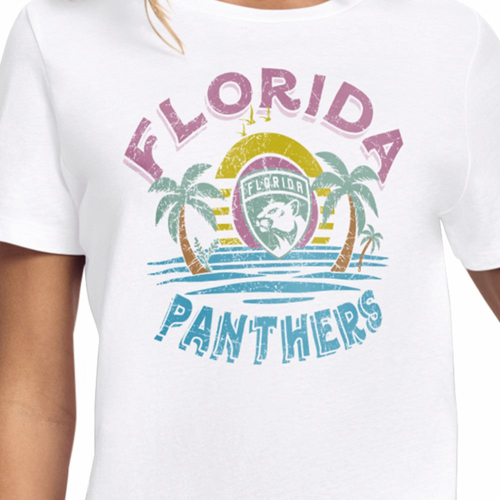 Florida Panthers - Starter Women's Tonal Beach T-Shirt White