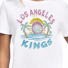 Los Angeles Kings - Starter Women's Tonal Beach T-Shirt White