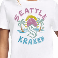Seattle Kraken Starter Women's Tonal Beach T-Shirt White