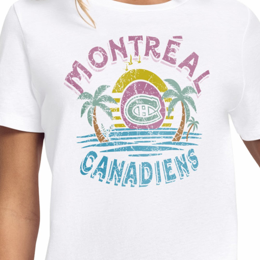 Montreal Canadiens - Starter Women's Tonal Beach T-Shirt White