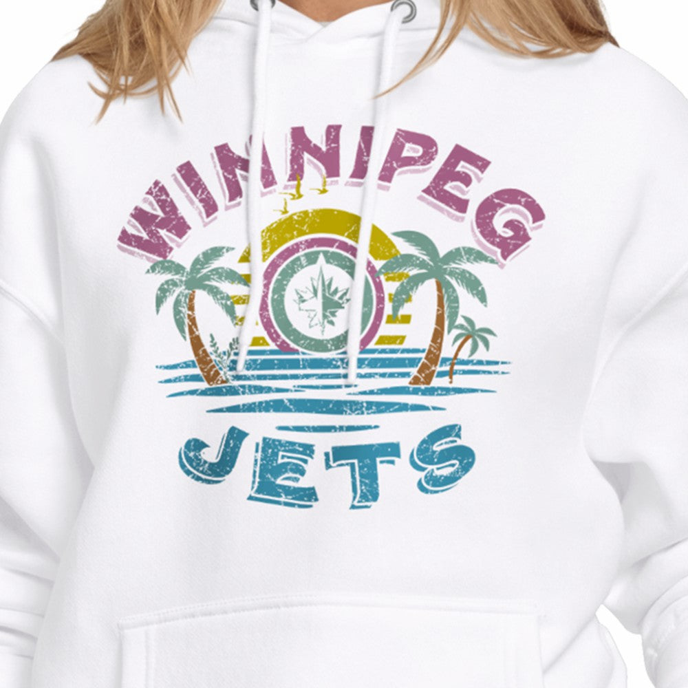 Winnipeg Jets - Starter Women's Tonal Beach Hoodie White
