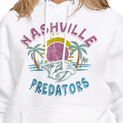 Nashville Predators - Starter Women's Tonal Beach Hoodie White