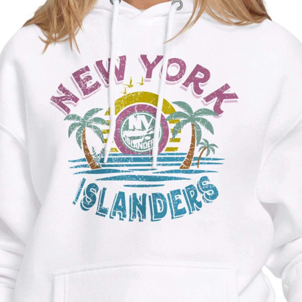 New York Islanders - Starter Women's Tonal Beach Hoodie White