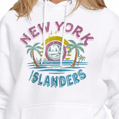 New York Islanders - Starter Women's Tonal Beach Hoodie White