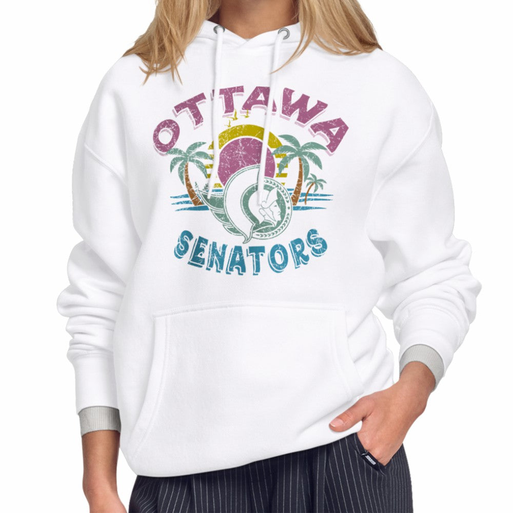 Ottawa Senators - Starter Women's Tonal Beach Hoodie White