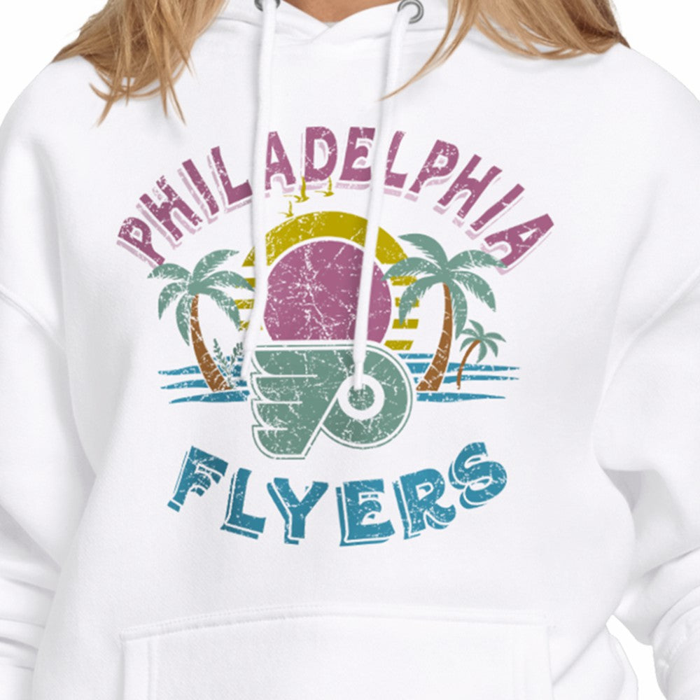 Philadelphia Flyers - Starter Women's Tonal Beach Hoodie White
