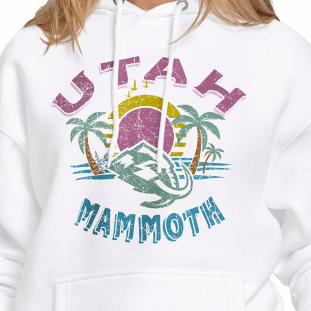 Utah Mammoth - Starter Women's Tonal Beach Hoodie White