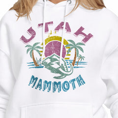 Utah Mammoth - Starter Women's Tonal Beach Hoodie White