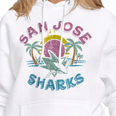 San Jose Sharks - Starter Women's Tonal Beach Hoodie White