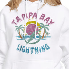 Tampa Bay Lightning - Starter Women's Tonal Beach Hoodie White